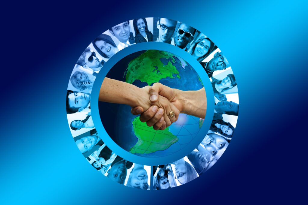 Business handshake symbolizing trusted partnerships and technical collaboration
